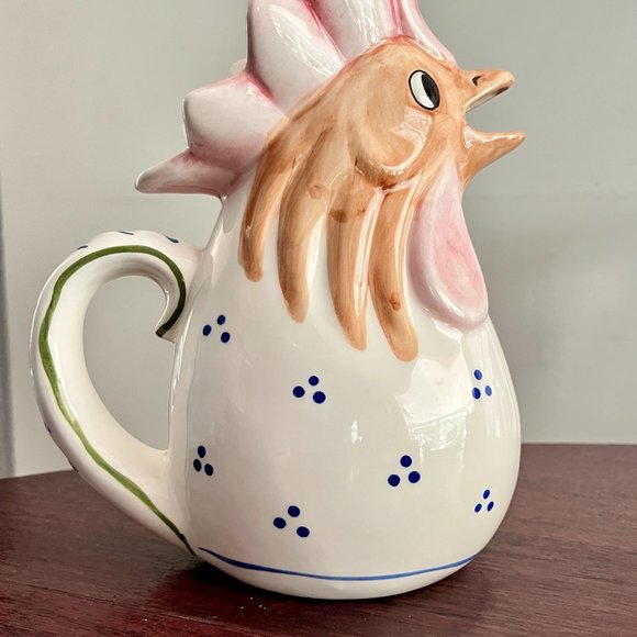 Vintage Rooster Ceramic Pitcher, Piccadilly Circus, c. Mid 80’s - Picture 8 of 10